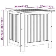 Градинска кутия за съхранение 60x50x58 см акациево дърво масив