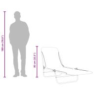 Сгъваеми шезлонги, 2 бр, стомана и текстил, зелени