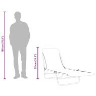 Сгъваеми шезлонги, 2 бр, стомана и текстил, на листа