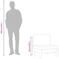 Среден диван с кремавобели възглавници акация масив