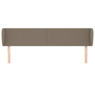 Горна табла за легло с уши, таупе, 183x23x78/88 см, плат