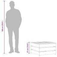 Градински маси от палети, 2 бр, импрегниран бор