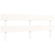 Рамка за легло без матрак, бял, 200x200 см, бор масив