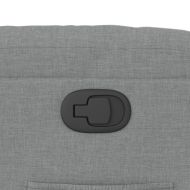 Изправящ реклайнер стол, светлосив, текстил