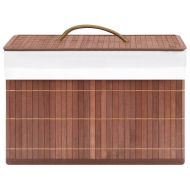 Бамбукови кутии за съхранение 4 бр кафяви