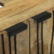 Комплект мебели за баня с рафт 2 pcs Кафяво Инженерно дърво