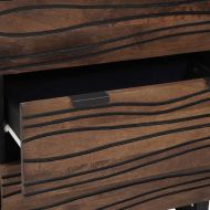 Комплект скрин с чекмедже 2 pcs Орех 60 x 33,5 x 75 см