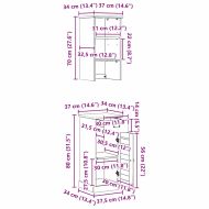Комплект мебели за баня VIGO 2 pcs Бяло и антикварно бяло