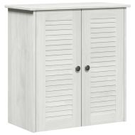 Комплект мебели за баня с рафт 2 pcs Бяло и антикварно бяло