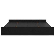 Легло с място за съхранение с таблото Черния дъб 200 x 200 cm
