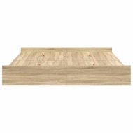 Легло с място за съхранение с таблото Сонома дъб 200 x 200 cm