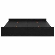 Легло с място за съхранение с таблото Черния дъб 160 x 200 cm