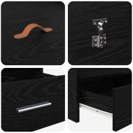 Легло с място за съхранение с таблото Черния дъб 150 x 200 cm