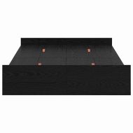 Легло с място за съхранение с таблото Черния дъб 120 x 200 cm