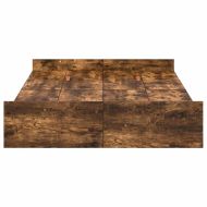 Легло с място за съхранение с таблото Димян дъб 120 x 200 cm