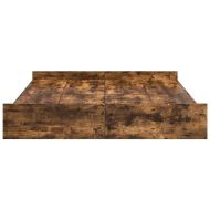 Легло с място за съхранение с таблото Димян дъб 135 x 190 cm