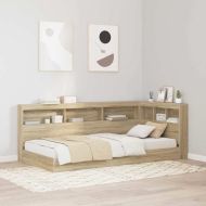 Табла за съхранение с рафт Сонома дъб 90 cm Инженерно дърво