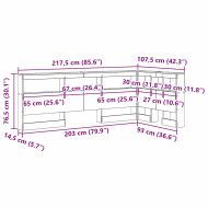 Табла за съхранение с рафт Циментено сиво 90 cm Инженерно дърво