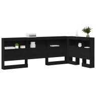 Табла за съхранение с рафт Черния дъб 100 cm Инженерно дърво