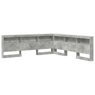 Табла за съхранение Циментено сиво 200 cm Инженерно дърво