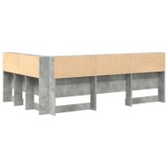 Табла за съхранение Циментено сиво 120 cm Инженерно дърво