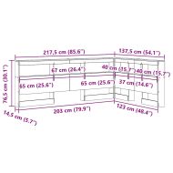 Табла за съхранение Циментено сиво 120 cm Инженерно дърво