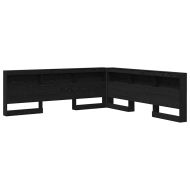 Табла за съхранение с рафт Черния дъб 180 cm Инженерно дърво