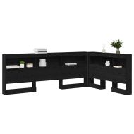 Табла за съхранение с рафт Черния дъб 207,5 x 137,5 x 76,5 см