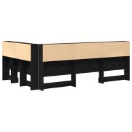 Табла за съхранение с рафт Черния дъб 207,5 x 137,5 x 76,5 см