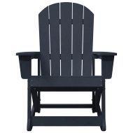 Адирондак люлеещи се столове 2 pcs Морски син HDPE