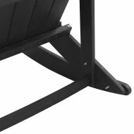 Адирондак люлеещи се столове 2 pcs Черно HDPE