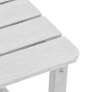 Комплект за почивка в градина 3 pcs Бяло HDPE