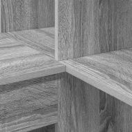 Ъглово бюро Сив Сонома 101,5 x 149,5 x 149,5 см Инженерно дърво