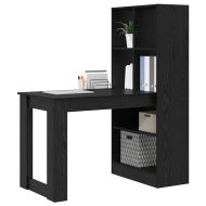 Бюро с рафт Черния дъб 122 x 67 x 145 см Инженерно дърво