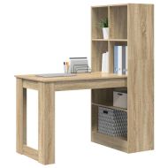 Бюро с рафт Сонома дъб 122 x 67 x 145 см Инженерно дърво