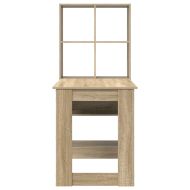 Бюро с рафт Сонома дъб 122 x 67 x 145 см Инженерно дърво