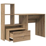 Бюро с чекмедже Дъб 131,5 x 50 x 106,5 см Инженерно дърво