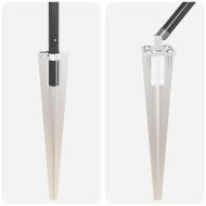 Стълб за ограда. 52 pcs Сив 3,2 x 3,2 x 145 см