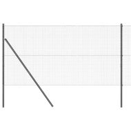 Стълб за ограда. Сив 50 x 1,2 м (25 x 25 мм мрежа)