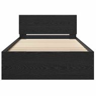 Рамка за легло Черния дъб 203 x 104 x 70 см Инженерно дърво