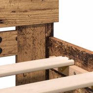 Рамка за легло Старо дърво 193 x 125 x 70 см Инженерно дърво