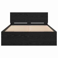 Рамка за легло Черния дъб 193 x 125 x 70 см Инженерно дърво