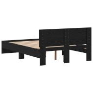 Рамка за легло Черния дъб 193 x 125 x 70 см Инженерна дървесина