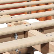 Рамка за легло Кафяво с восъчно покритие 140 x 200 cm