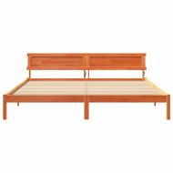 Рамка за легло с таблото Кафяво с восъчно покритие 200 x 200 cm
