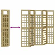 Екран за уединение Меден кафяв 200 x 180 cm Солиден бор