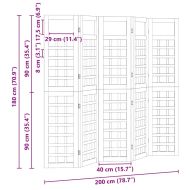 Екран за уединение Меден кафяв 200 x 180 cm Солиден бор
