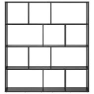 Шкаф за книги Черния дъб 132 x 29 x 141,5 см Инженерно дърво