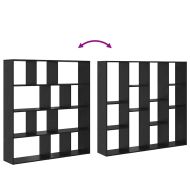 Шкаф за книги Черния дъб 132 x 29 x 141,5 см Инженерно дърво