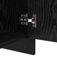 Служебен шкаф 2 pcs Черния дъб 70 x 41 x 75 см Инженерно дърво